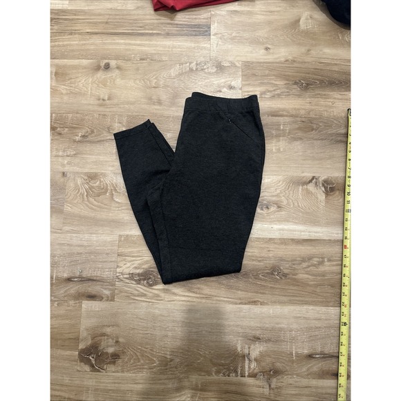 J. Jill Pants - J. Jill Women's Petite Large Charcoal Heather Gray Ponte Leggings Pull On